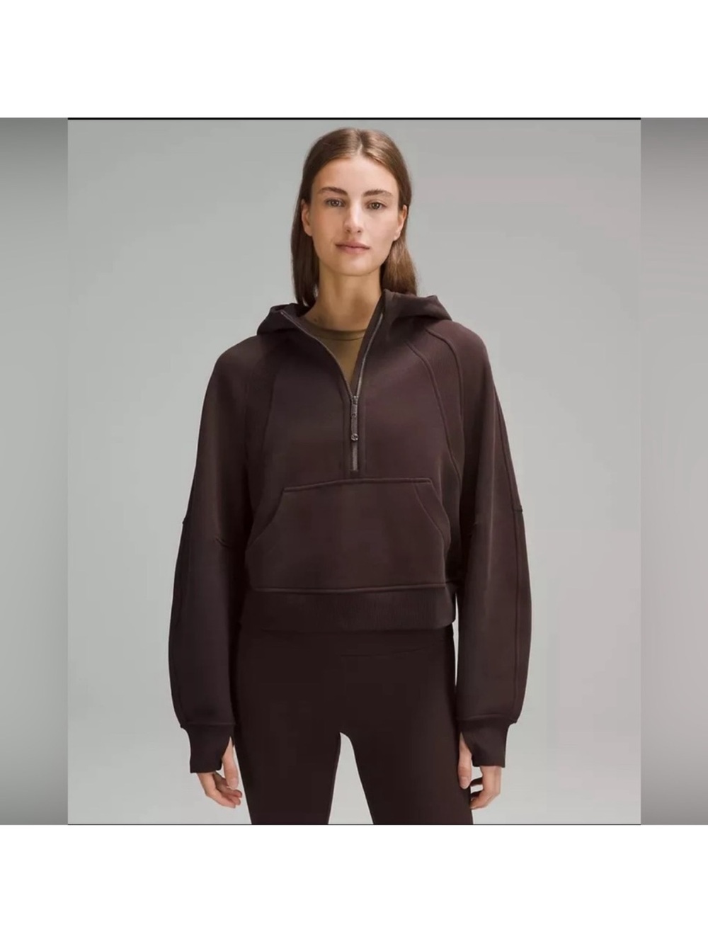 Lululemon Scuba Oversized Half Zip in Espresso (First Release)